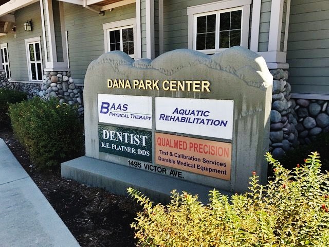 Outside sign for Baas Physical Therapy | Redding CA
